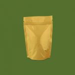 Bolsa laminada stand up pouch con zipper dorada - Grande 18X21